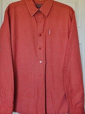 Cinch Rust Button Down Shirt – Size Medium – Modern Fit Western